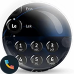 theme dialer spheres blackblue android application logo